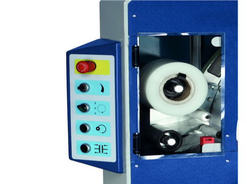 robopac machine horizontale film etirable manuelle compacta 6 groupe porte bobine